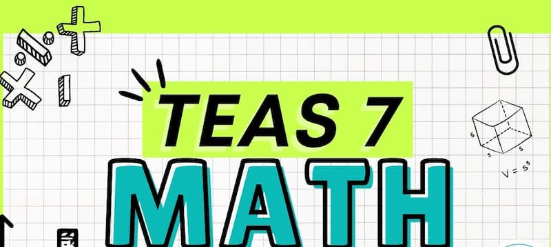 A photo showing the TEAS test math section